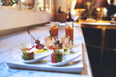 Snacks at the Hotel Majestic Roma