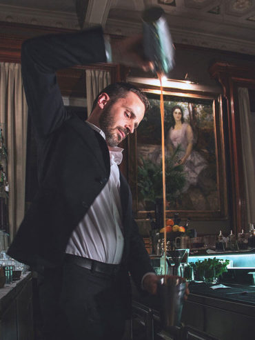 Bartender at work
