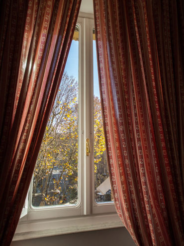 Window and curtains